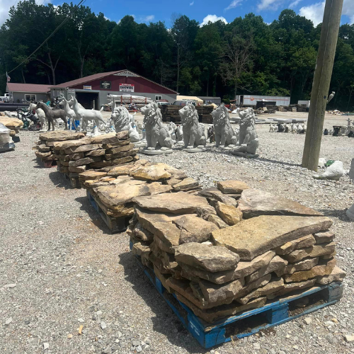 Patio stone pallets