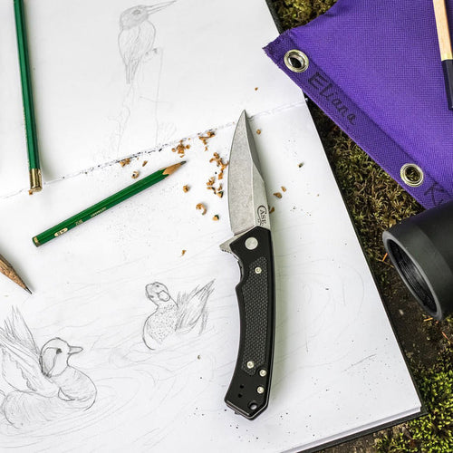 Case Black Anodized Aluminum G-10 Marilla® with S35VN Blade